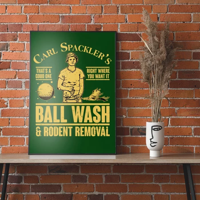 Carl's Spackler's Ball Wash And Rodent Removal Poster