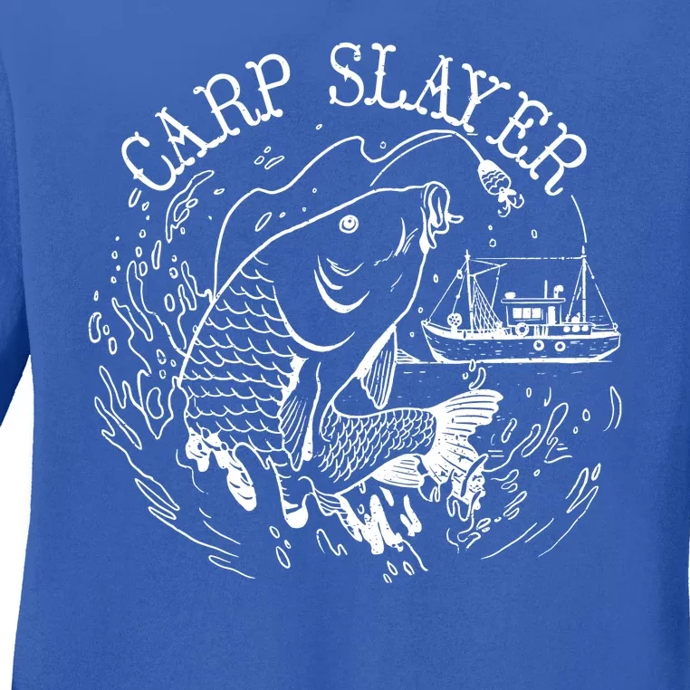 Carp Slayer Fishline Ladies Long Sleeve Shirt