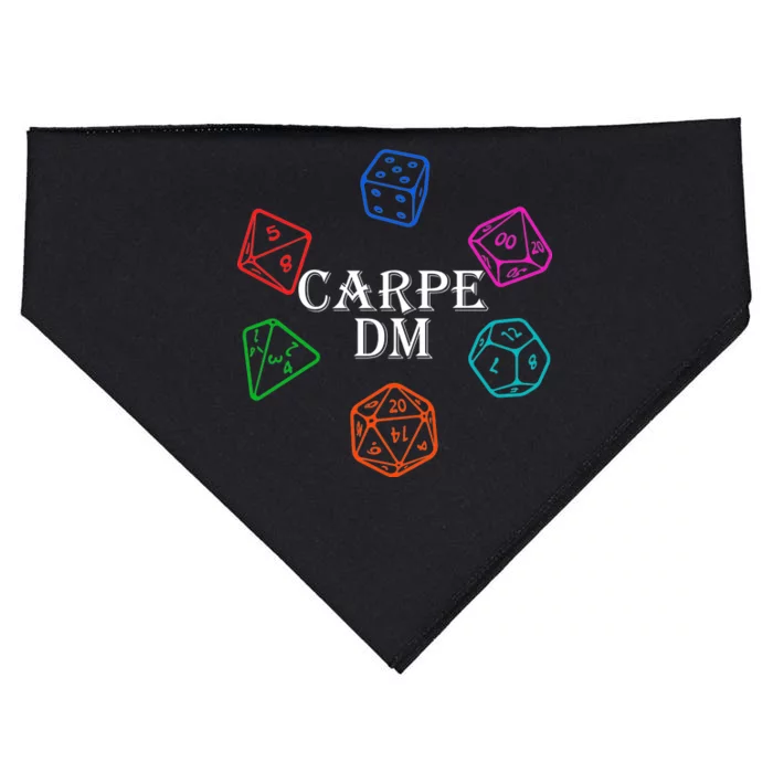 Carpe DM Funny Diem Parody Dice USA-Made Doggie Bandana