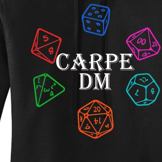 Carpe DM Funny Diem Parody Dice Women's Pullover Hoodie