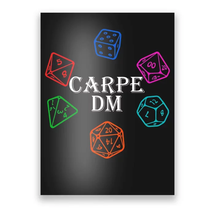 Carpe DM Funny Diem Parody Dice Poster