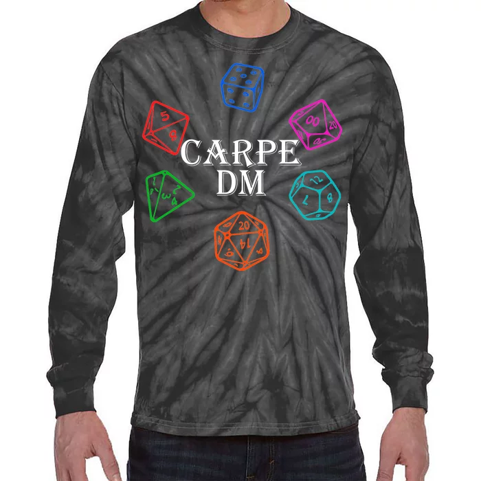 Carpe DM Funny Diem Parody Dice Tie-Dye Long Sleeve Shirt