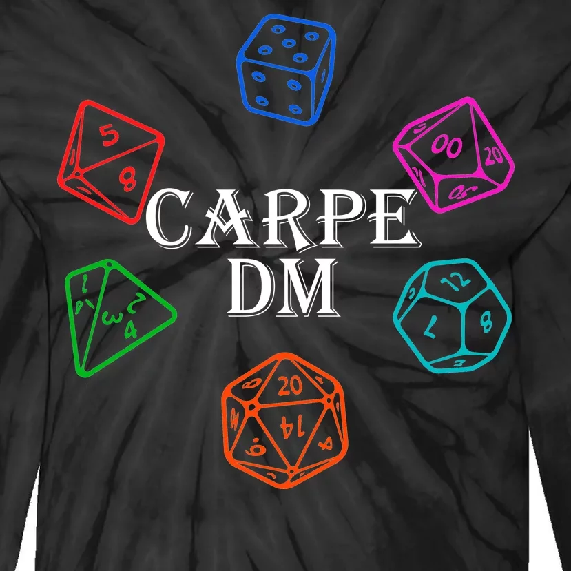 Carpe DM Funny Diem Parody Dice Tie-Dye Long Sleeve Shirt