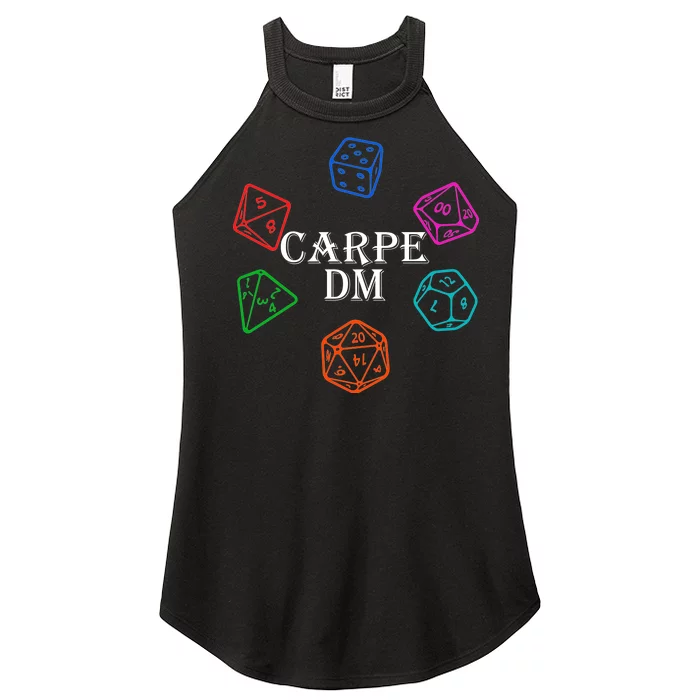 Carpe DM Funny Diem Parody Dice Women’s Perfect Tri Rocker Tank