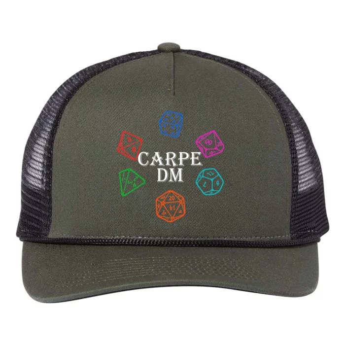 Carpe DM Funny Diem Parody Dice Retro Rope Trucker Hat Cap