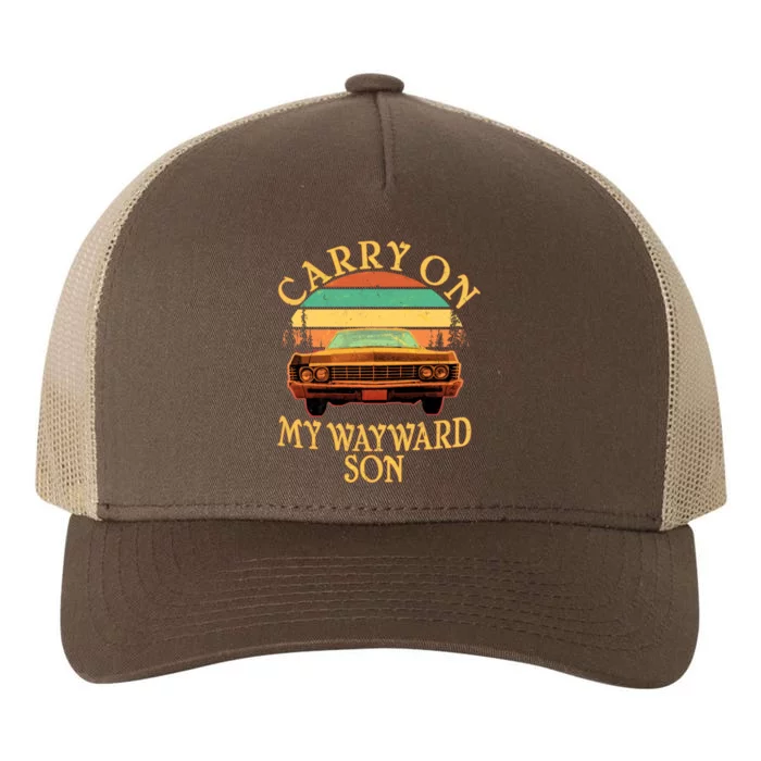 Carry On My Wayward Son Yupoong Adult 5-Panel Trucker Hat