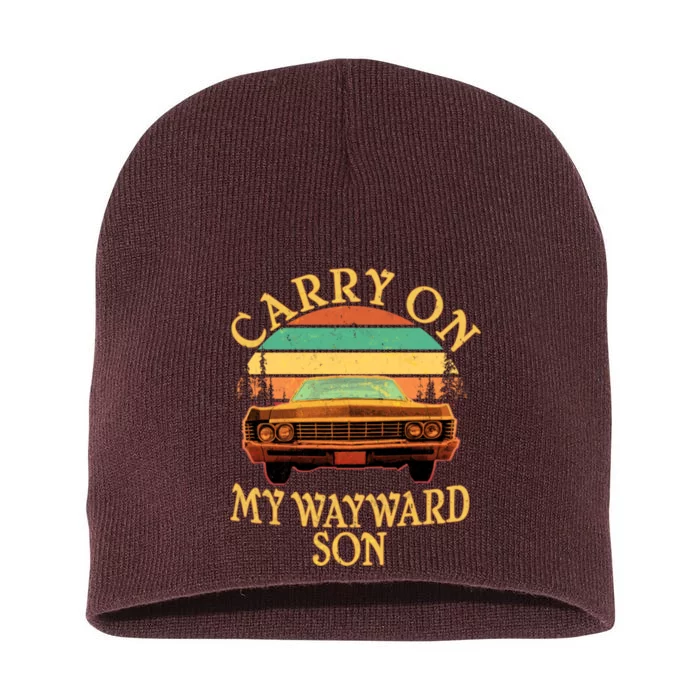 Carry On My Wayward Son Short Acrylic Beanie