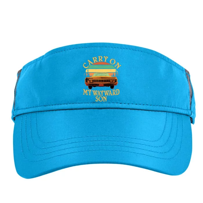 Carry On My Wayward Son Adult Drive Performance Visor