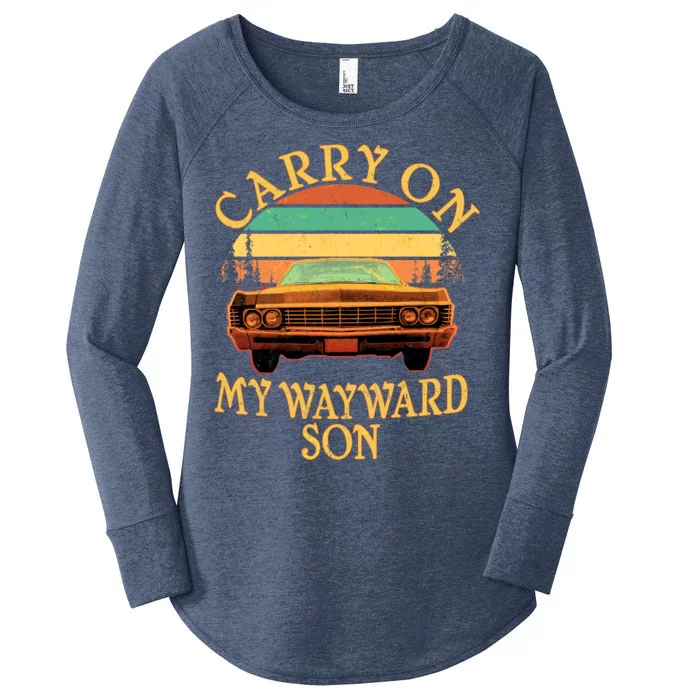 Carry On My Wayward Son Women's Perfect Tri Tunic Long Sleeve Shirt