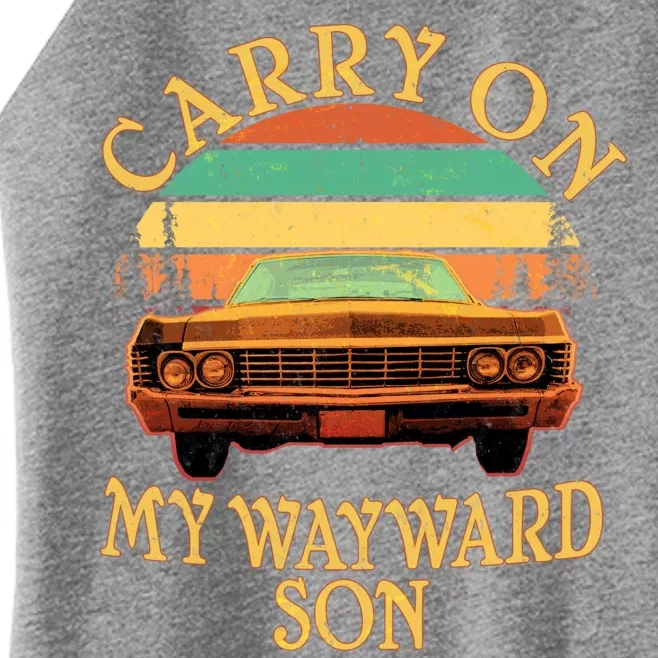 Carry On My Wayward Son Women’s Perfect Tri Rocker Tank