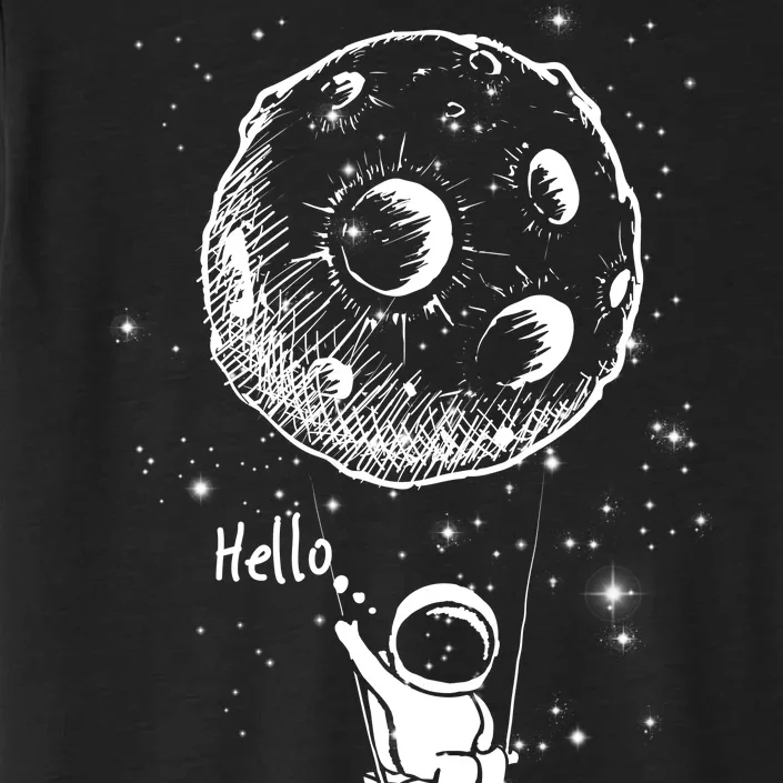 Cartoon Astronaut Moon Swing ChromaSoft Performance T-Shirt