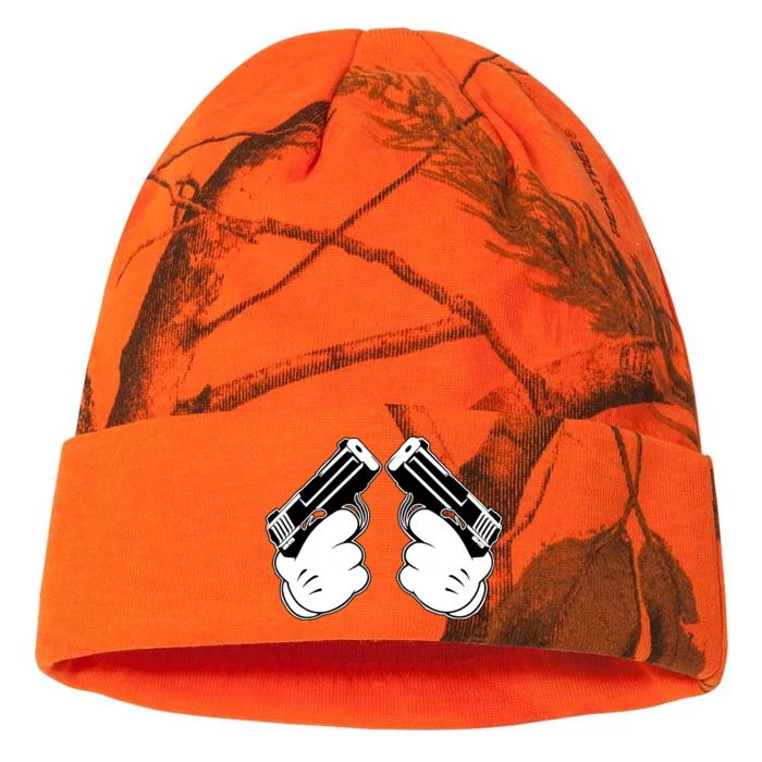 Cartoon Guns Hands Pistol Kati - 12in Camo Beanie