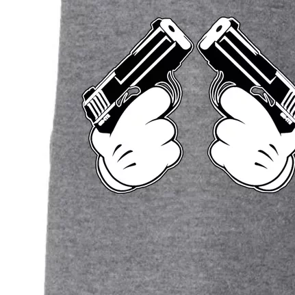 Cartoon Guns Hands Pistol Doggie 3-End Fleece Hoodie