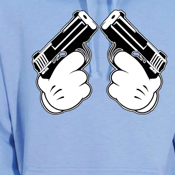 Cartoon Guns Hands Pistol Unisex Surf Hoodie