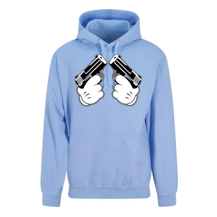 Cartoon Guns Hands Pistol Unisex Surf Hoodie