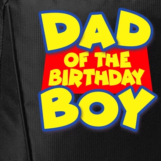 Cartoony Dad of the Birthday Boy City Backpack