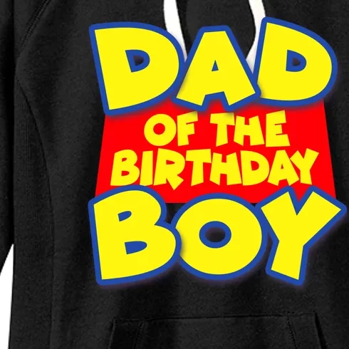 Cartoony Dad of the Birthday Boy Women's Fleece Hoodie