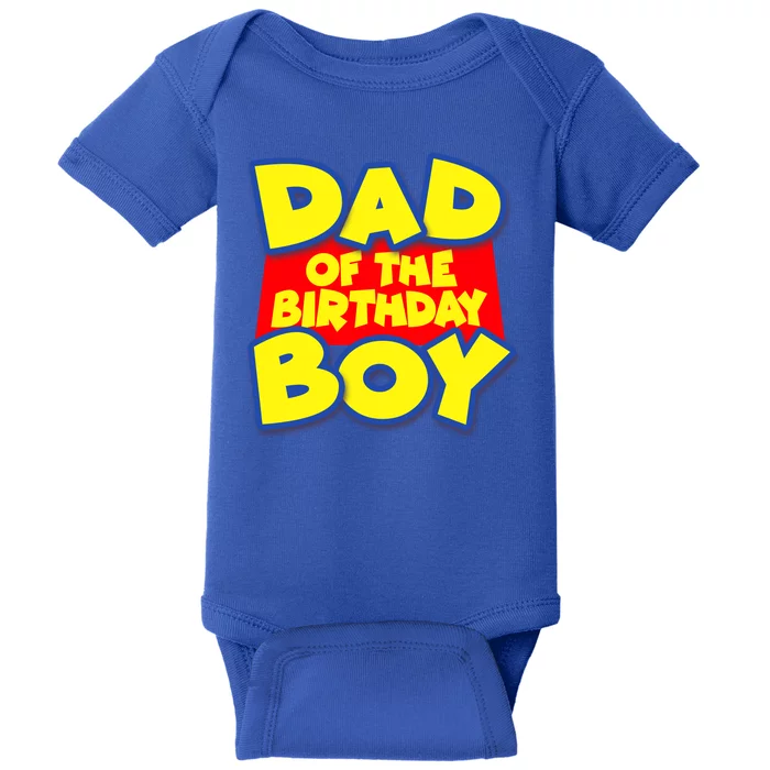 Cartoony Dad of the Birthday Boy Baby Bodysuit