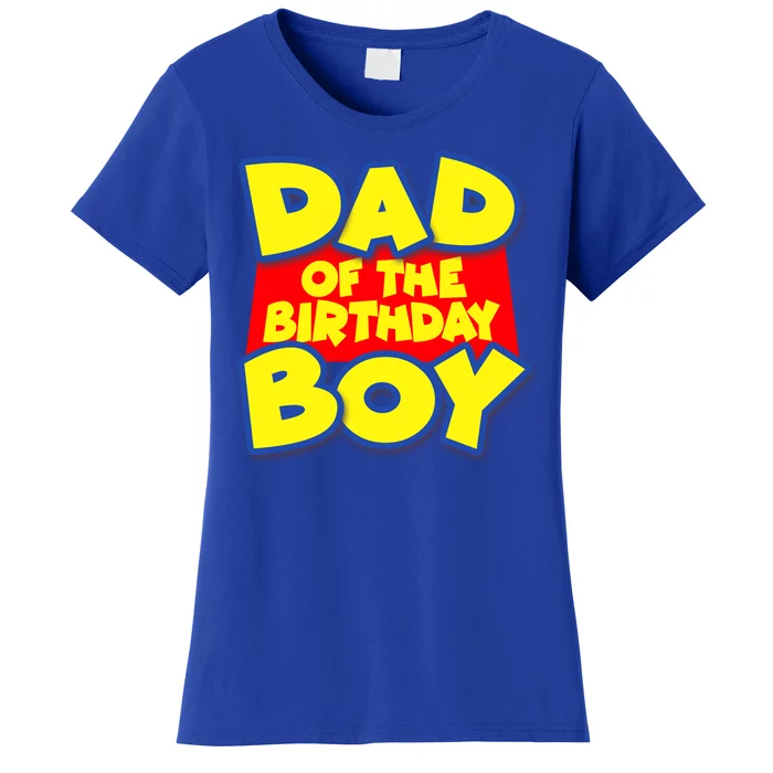 Cartoony Dad of the Birthday Boy Women's T-Shirt