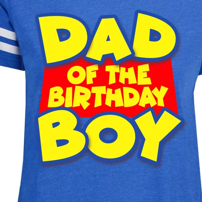 Cartoony Dad of the Birthday Boy Enza Ladies Jersey Football T-Shirt