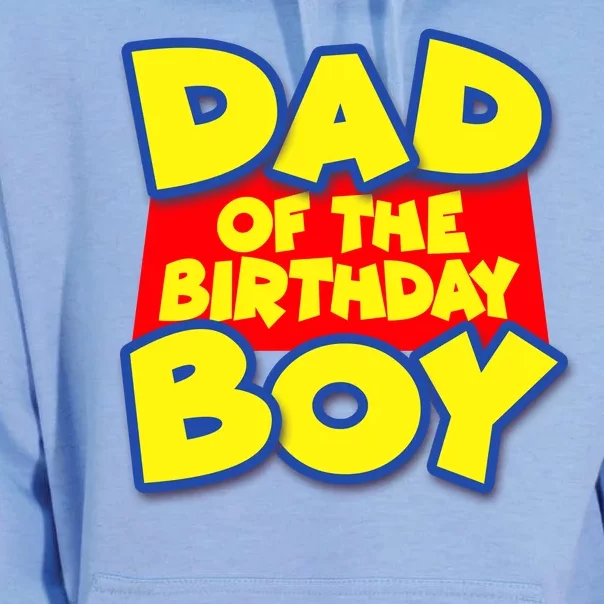 Cartoony Dad of the Birthday Boy Unisex Surf Hoodie