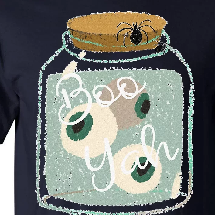 Cute And Spooky Halloween Eyes Spiders Boo Yah Tall T-Shirt