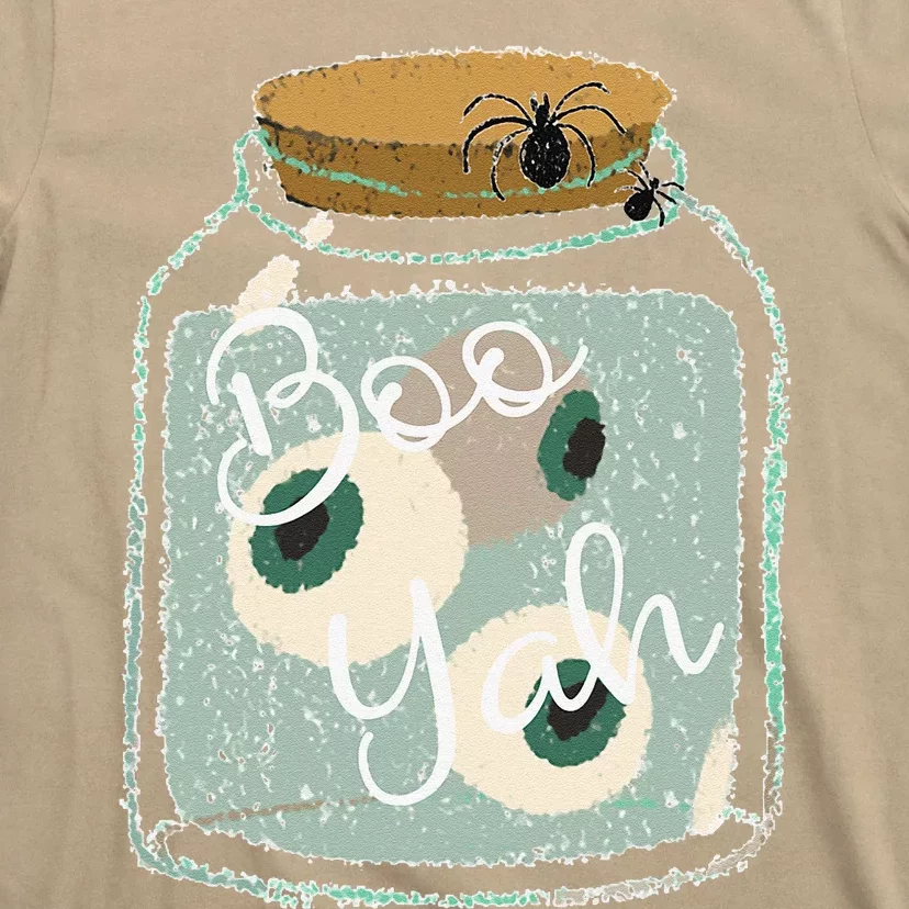 Cute And Spooky Halloween Eyes Spiders Boo Yah T-Shirt