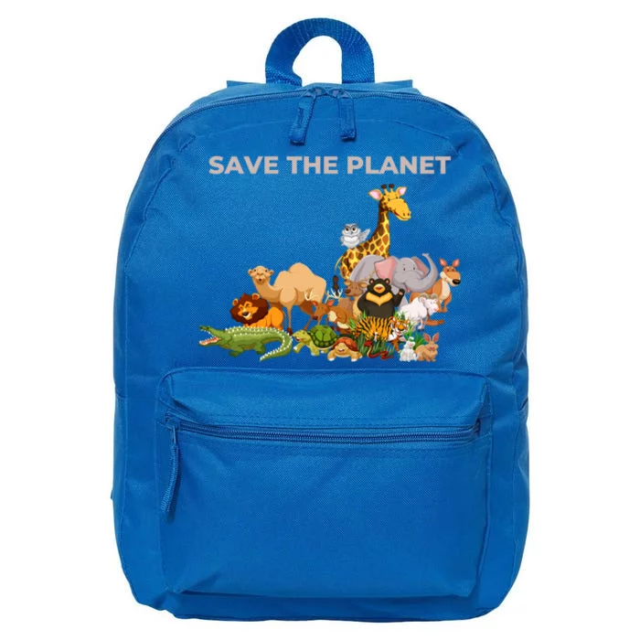 Cute Animals Save The Planet Gift 16 in Basic Backpack