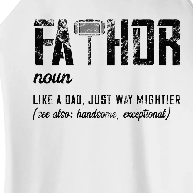 Can Am Spyder Ridersfathor Like Dad Just Way Mightier FatherS Day Fathor Women’s Perfect Tri Rocker Tank