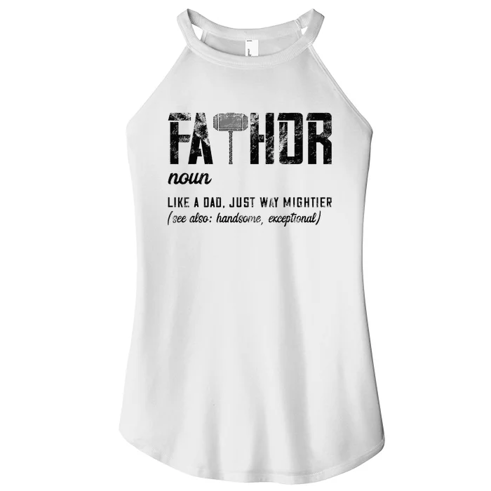 Can Am Spyder Ridersfathor Like Dad Just Way Mightier FatherS Day Fathor Women’s Perfect Tri Rocker Tank