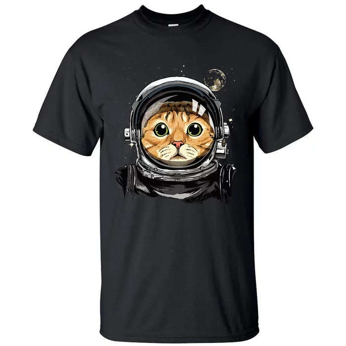 Cat Astronaut Space Exploration Astronomy Lover Tall T-Shirt