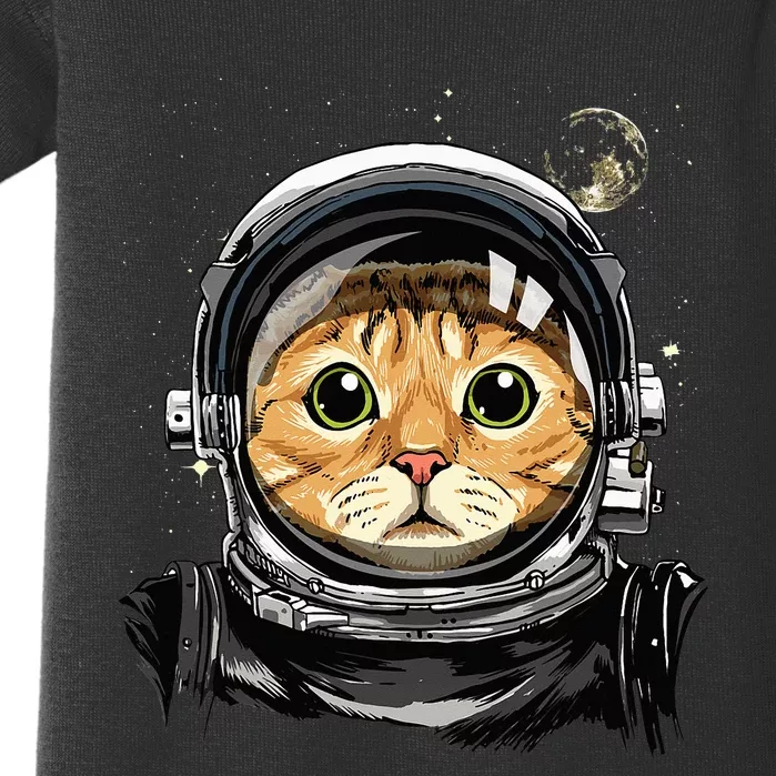 Cat Astronaut Space Exploration Astronomy Lover Baby Bodysuit