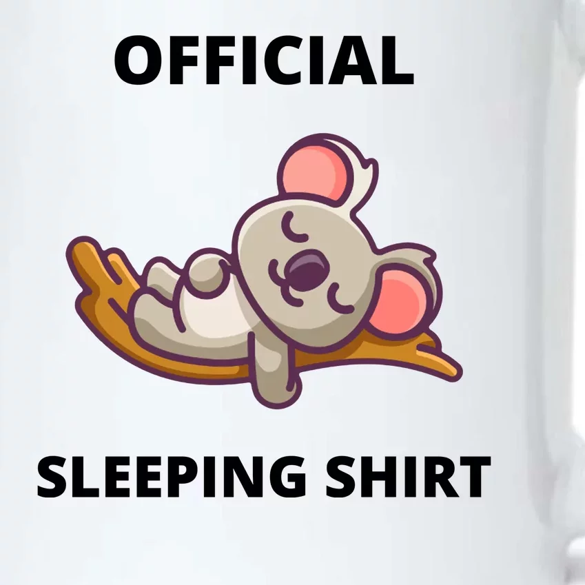 Cute Animal Sleeping Shirt Koala Bear Black Color Changing Mug