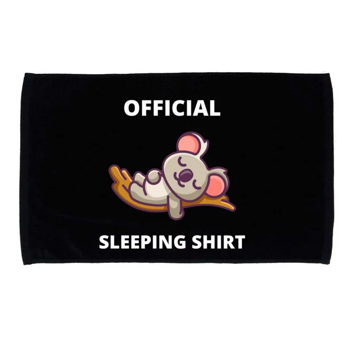 Cute Animal Sleeping Shirt Koala Bear Microfiber Hand Towel