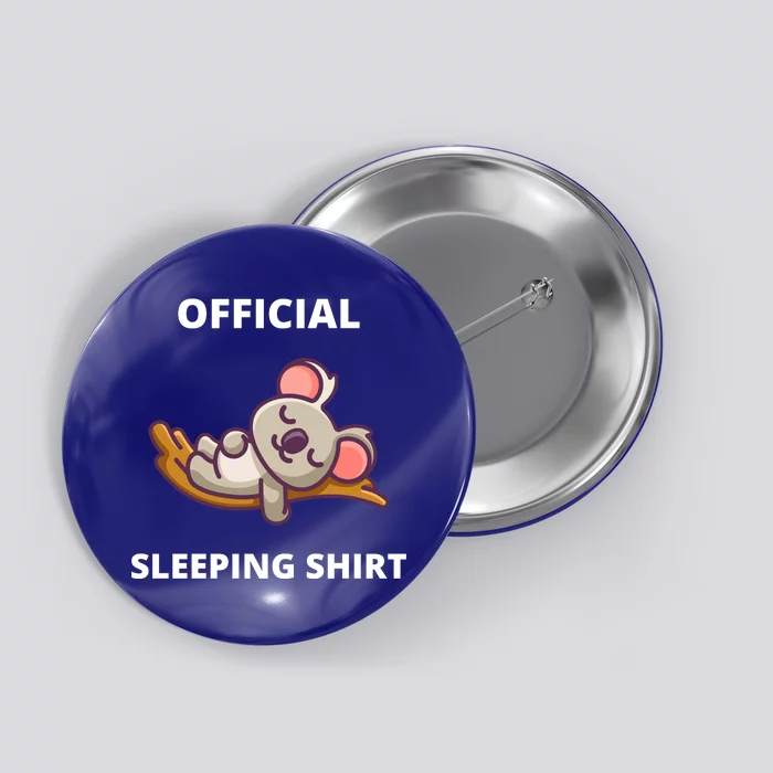 Cute Animal Sleeping Shirt Koala Bear Button