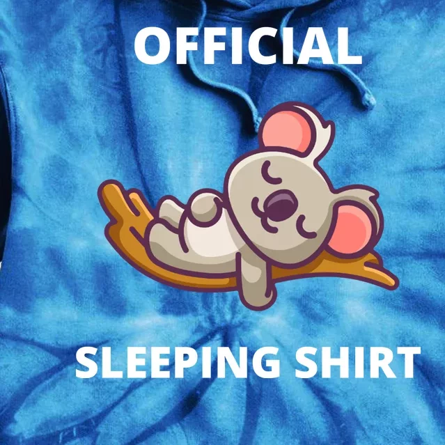 Cute Animal Sleeping Shirt Koala Bear Tie Dye Hoodie