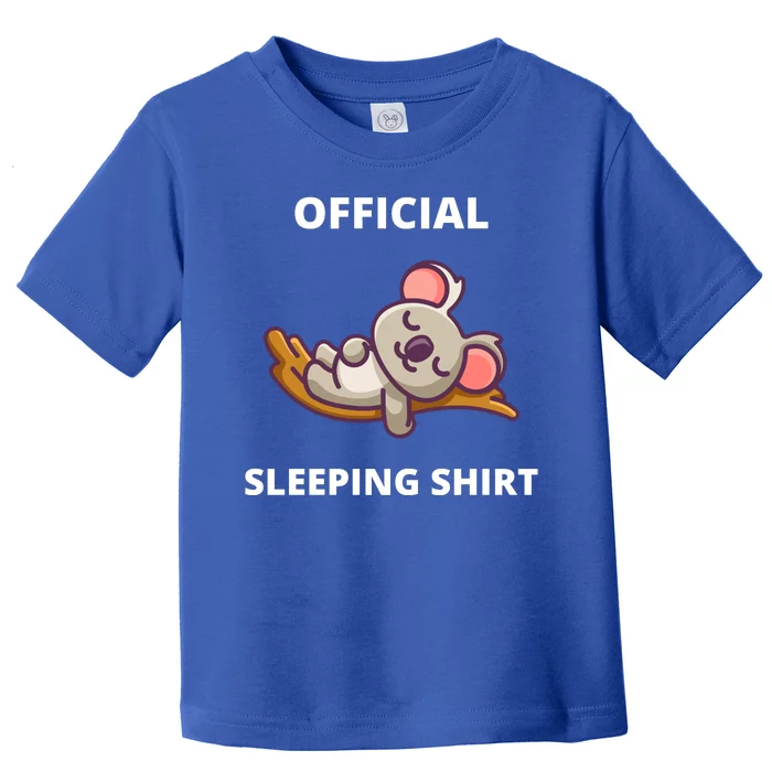 Cute Animal Sleeping Shirt Koala Bear Toddler T-Shirt