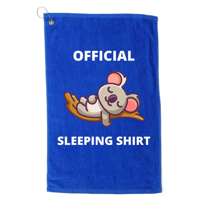 Cute Animal Sleeping Shirt Koala Bear Platinum Collection Golf Towel