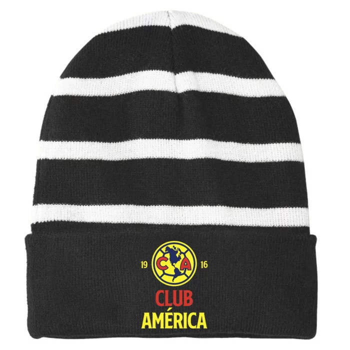 Club America Score Big With Our Exclusive Collection Striped Beanie with Solid Band