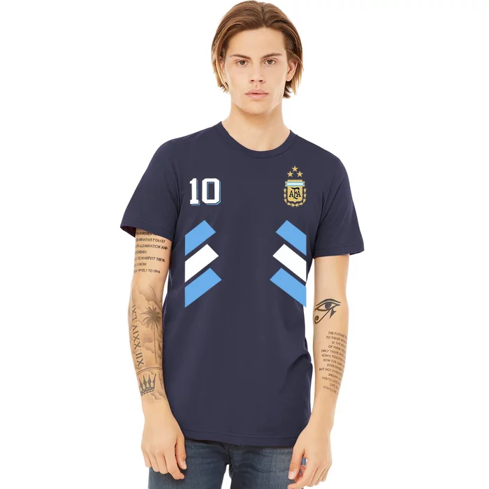 Cool Argentina Soccer Jersey 10 Premium T-Shirt