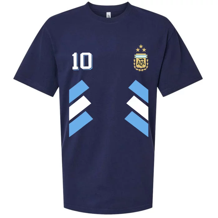 Cool Argentina Soccer Jersey 10 Sueded Cloud Jersey T-Shirt