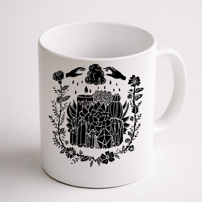 Crystals And Succulents Witchy Front & Back Coffee Mug