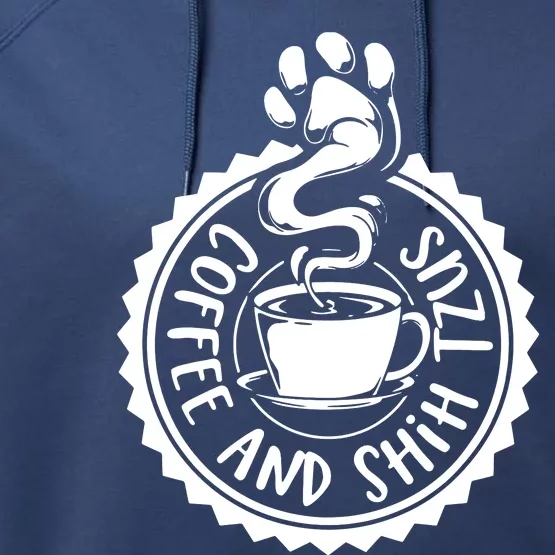 Coffee And Shih Tzus Shih Tzu Performance Fleece Hoodie