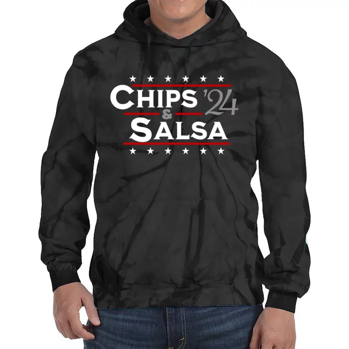 Chips And Salsa Vote Funny Political 2024 Election Tie Dye Hoodie