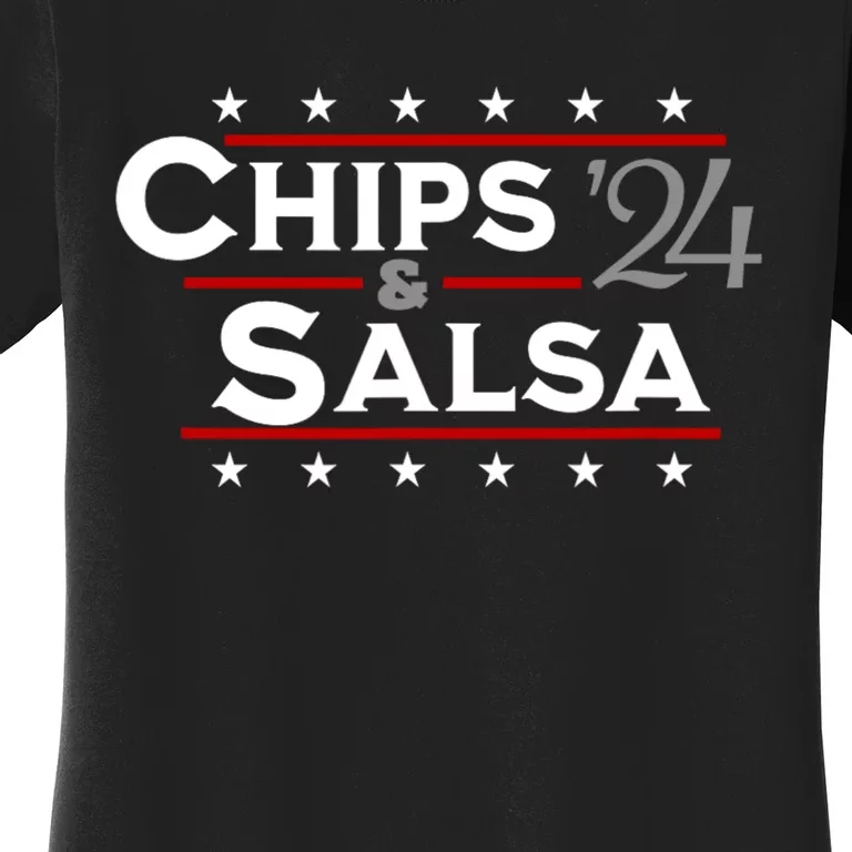 Chips And Salsa Vote Funny Political 2024 Election Women's T-Shirt