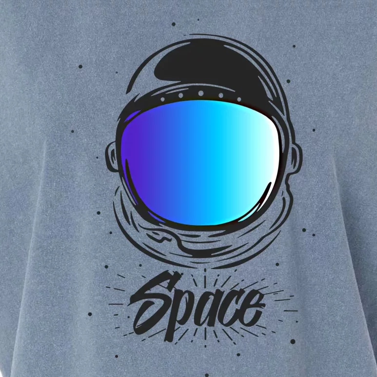 Cool Astronaut Space Helmet Gift Space Astronaut Graphic Gift Garment-Dyed Women's Muscle Tee