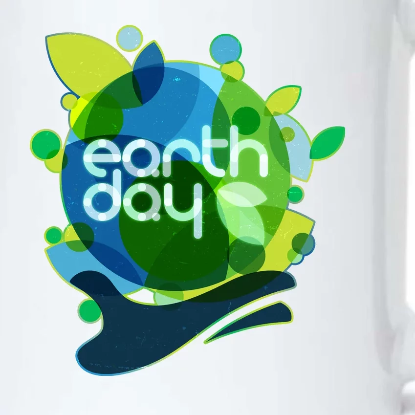 Cool Abstract Shapes Earth Day Black Color Changing Mug