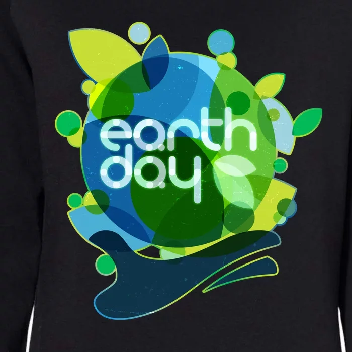 Cool Abstract Shapes Earth Day Womens California Wash Sweatshirt