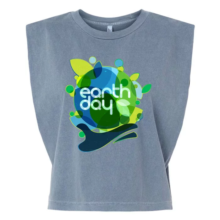 Cool Abstract Shapes Earth Day Garment-Dyed Women's Muscle Tee