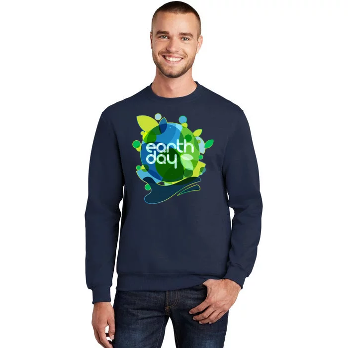 Cool Abstract Shapes Earth Day Tall Sweatshirt